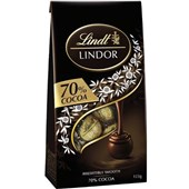 LINDOR SHARING BAG 70 COCOA 125G X 8