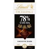 LINDT EXCELLENCE 78 COCOA 100G X 20