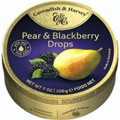 CH PEAR BLACKBERRY DROPS 200G X10