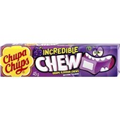 CHUPA CHUPS INCREDIBLE CHEW GRAPE 45G X 20