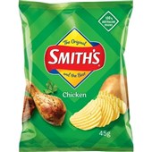 SMITHS CHICKEN 45G X 18