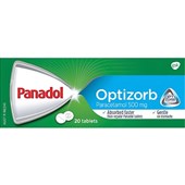 PANADOL OPTIZORB 500MG TABLETS 20PK X 24