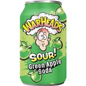 WARHEADS GREEN APPLE SODA 355ML X 12