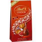 LINDOR SHARING BAG BLOOD ORANGE 123G X 8