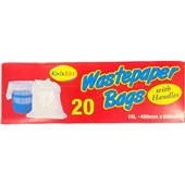 WASTEPAPER BAGS 15L X 20PK